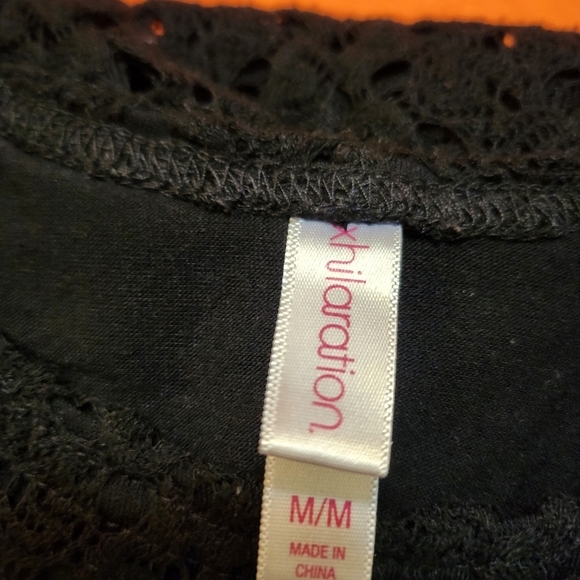 Xhilaration Crochet Knit HIGH-LOW DRESS, MED. 54" at Longest Point EUC - Picture 2 of 8